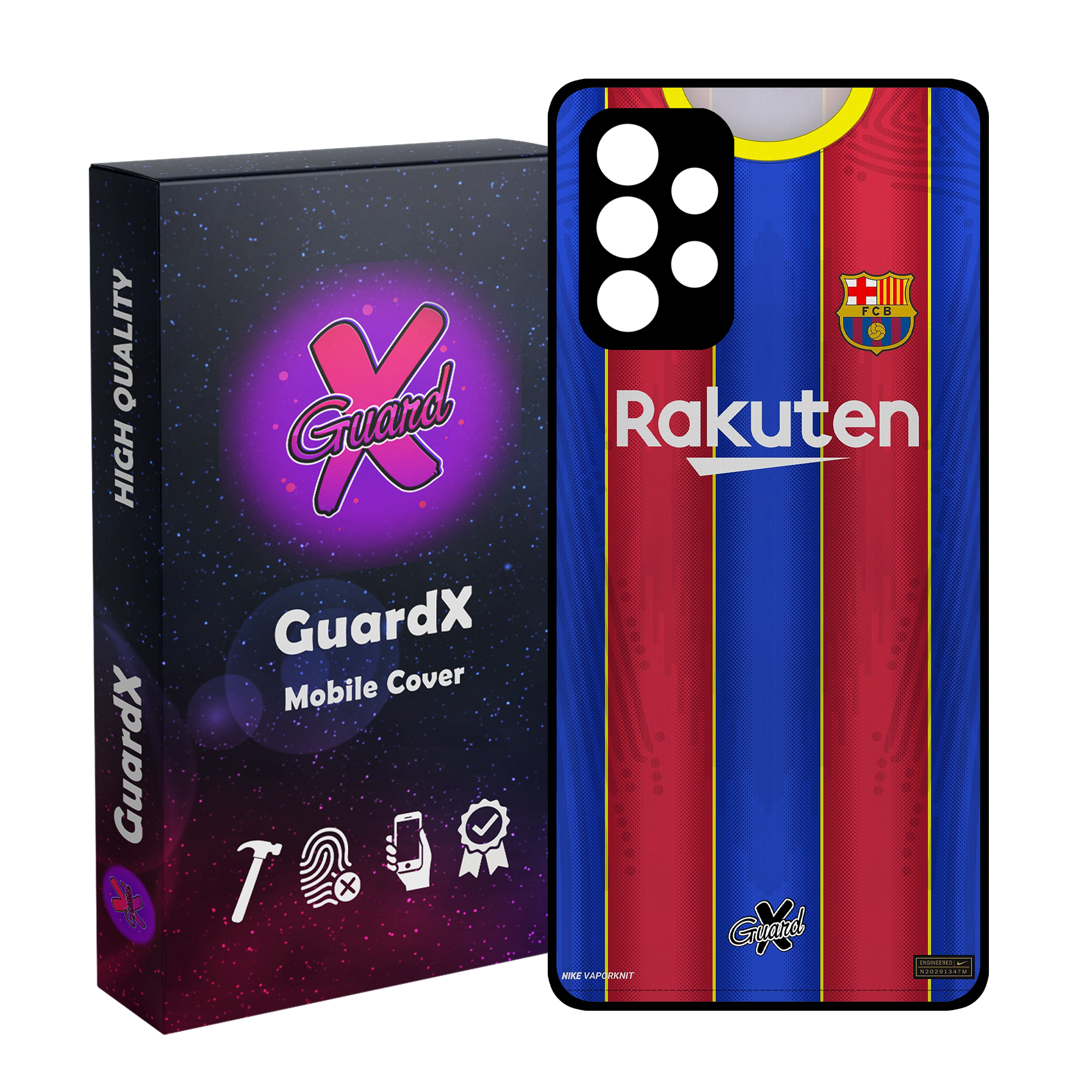 کاور گارد ایکس طرح بارسلونا مدل Glass10228 مناسب برای گوشی موبایل سامسونگ Galaxy A13 4G