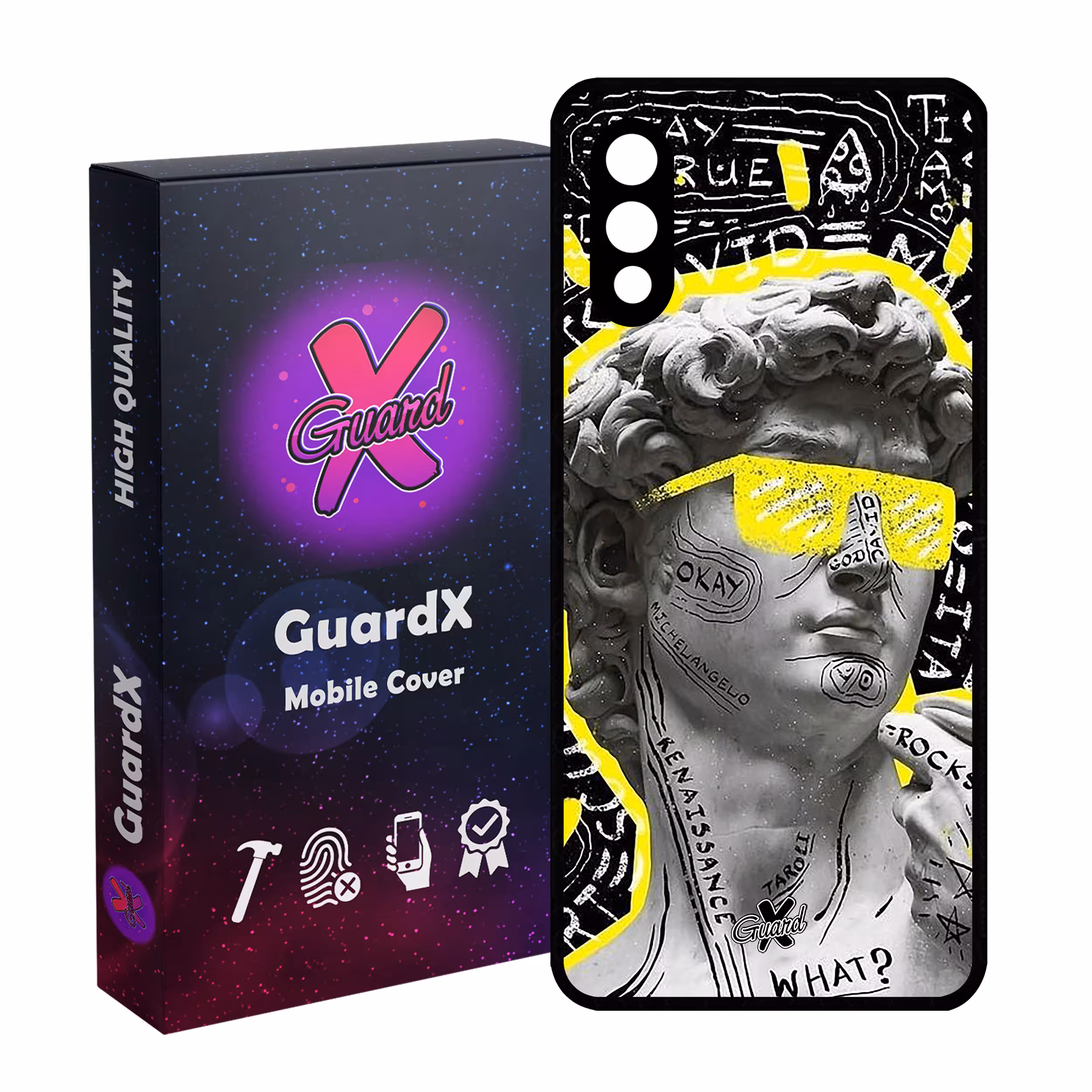 کاور گارد ایکس طرح Art مدل Glass10436 مناسب برای گوشی موبایل سامسونگ Galaxy A02 / M02