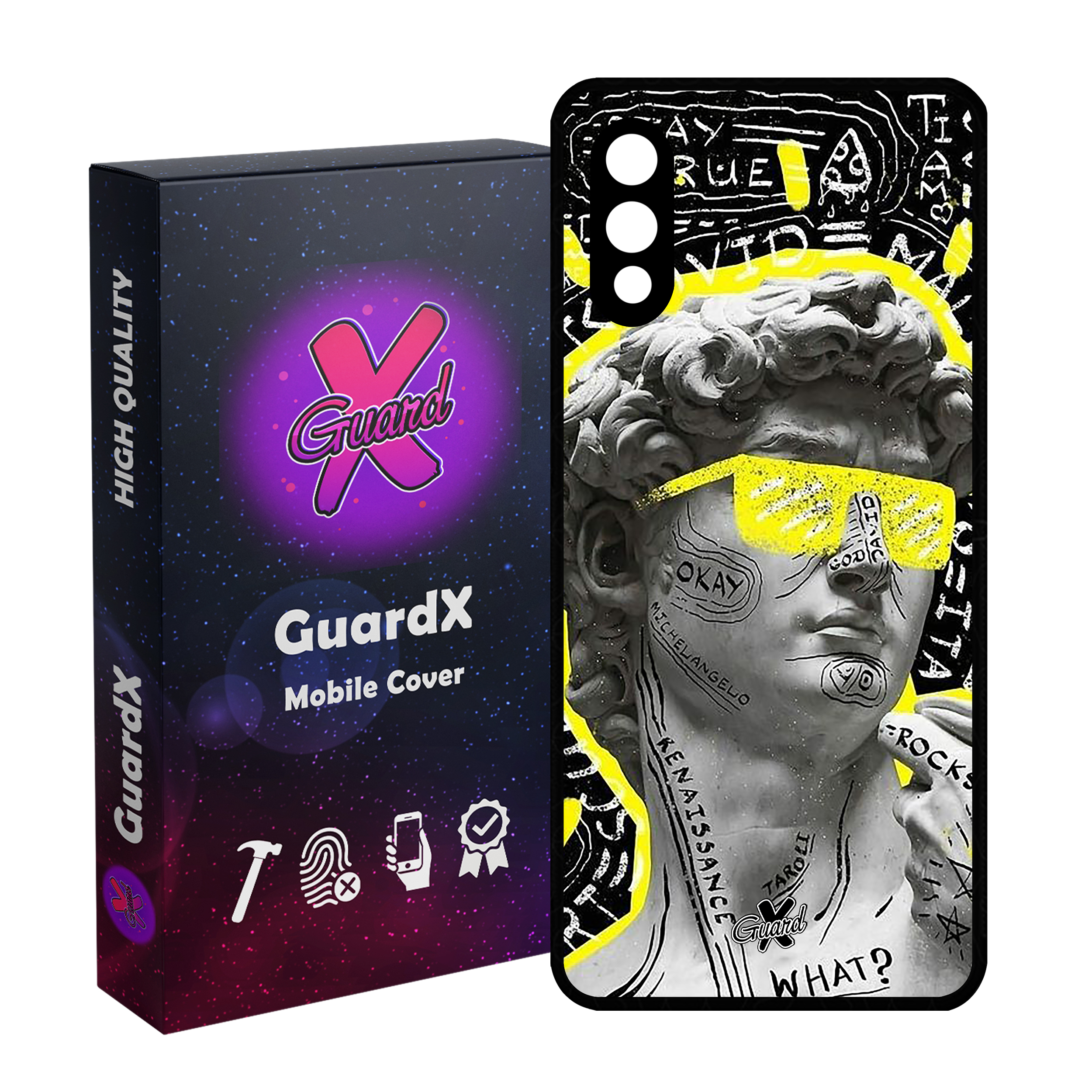 کاور گارد ایکس طرح Art مدل Glass10436 مناسب برای گوشی موبایل سامسونگ Galaxy A02 / M02