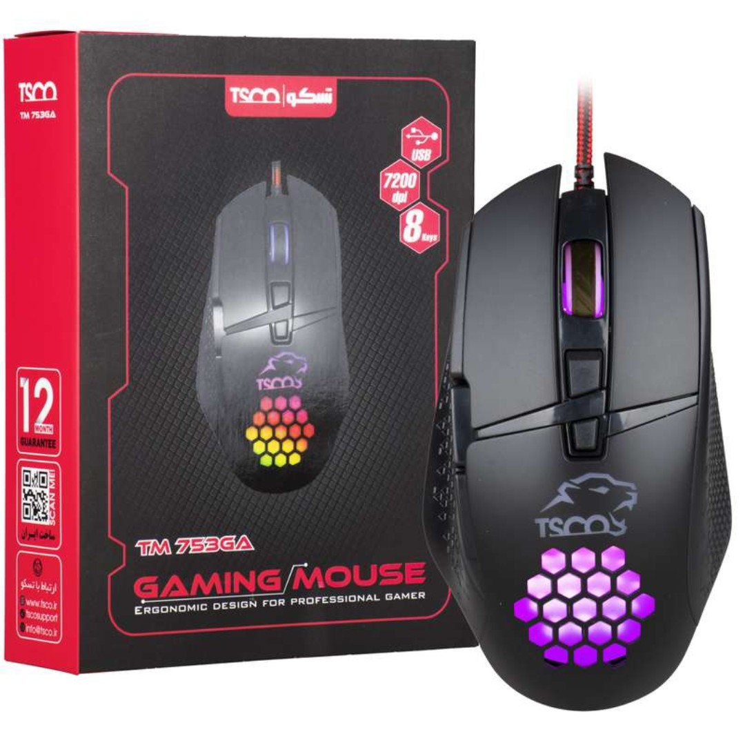 موس تسکو گیمینگ TM753GA