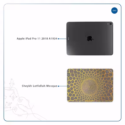 برچسب پوششی ماهوت مدل Iran-Tile2 مناسب برای تبلت اپل iPad Pro 11 2018 A1934