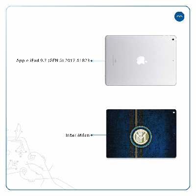 برچسب پوششی ماهوت مدل Inter-Milan مناسب برای تبلت اپل iPad 9.7 (GEN 5) 2017 A1823
