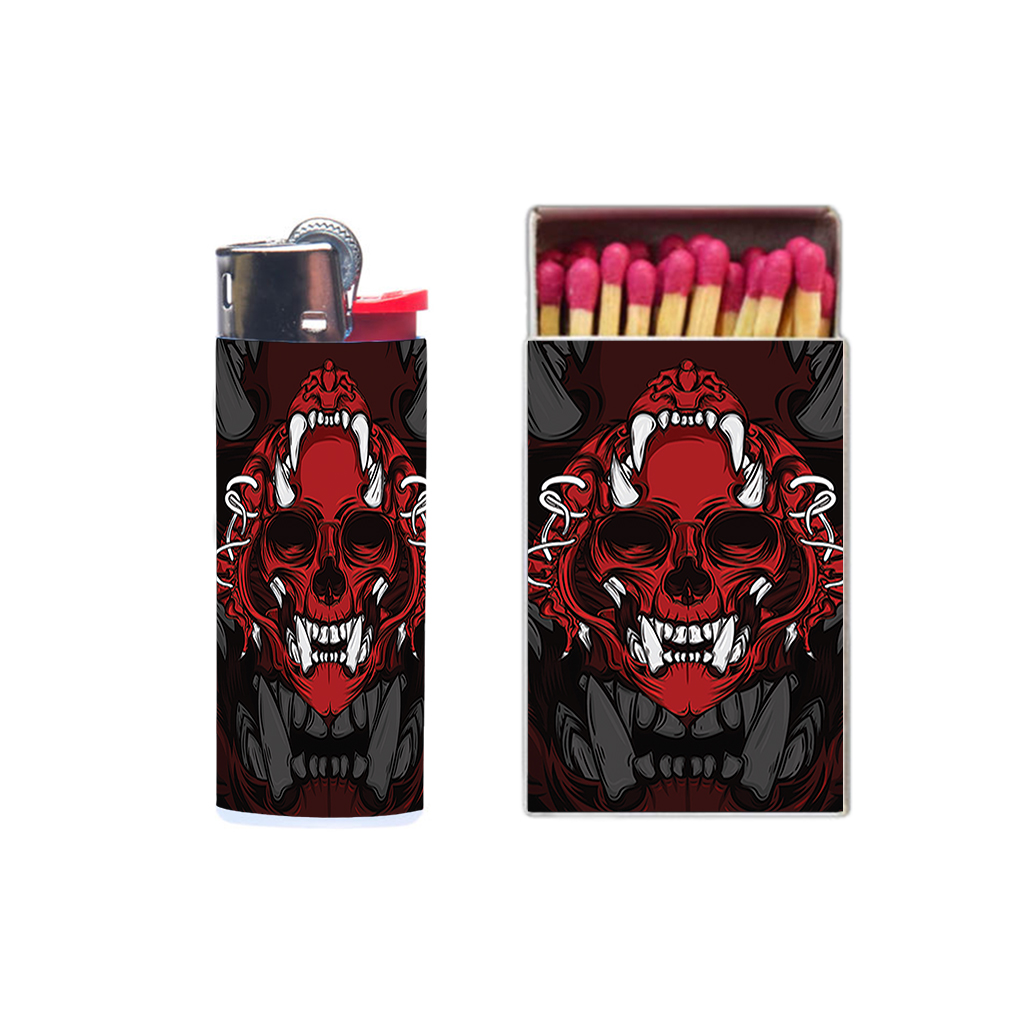 فندک مدل اسکلت کد 187 به همراه کبریت