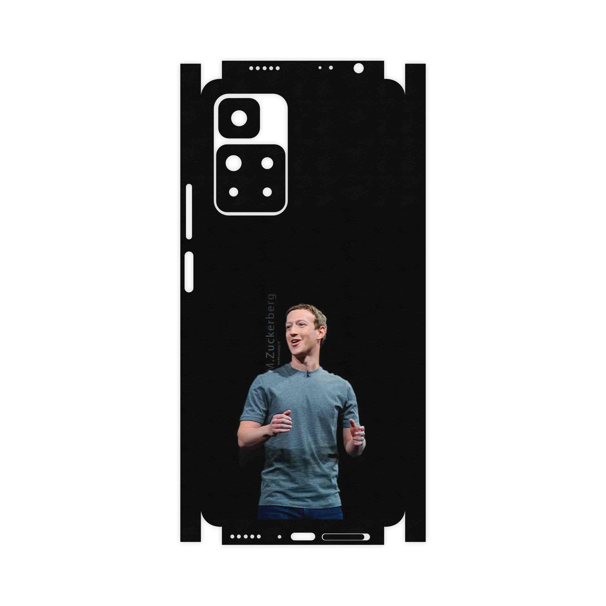 برچسب پوششی ماهوت مدل Mark_Zuckerberg-FullSkin مناسب برای گوشی موبایل شیائومی Redmi Note 11 Pro Plus 5G