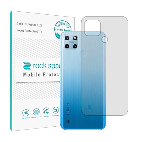 گلس محافظ پشت گوشی ریلمی C25y مدل نانو هیدروژل شفاف برند راک اسپیس کد S