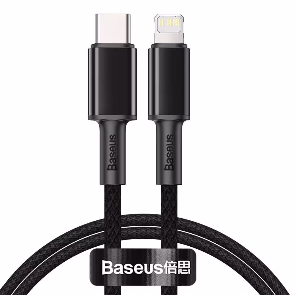 کابل تبدیل USB-C به لایتنینگ باسئوس مدل  CATLGD-01 20W طول 1 متر