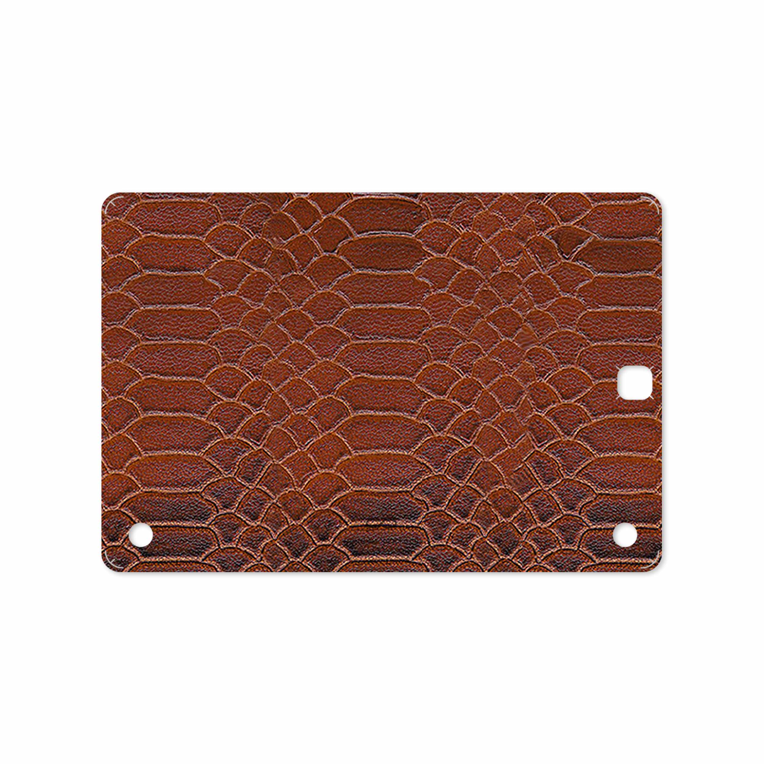 برچسب پوششی ماهوت مدل Brown-Snake-Leather مناسب برای تبلت سامسونگ Galaxy Tab A 9.7 2015 T555