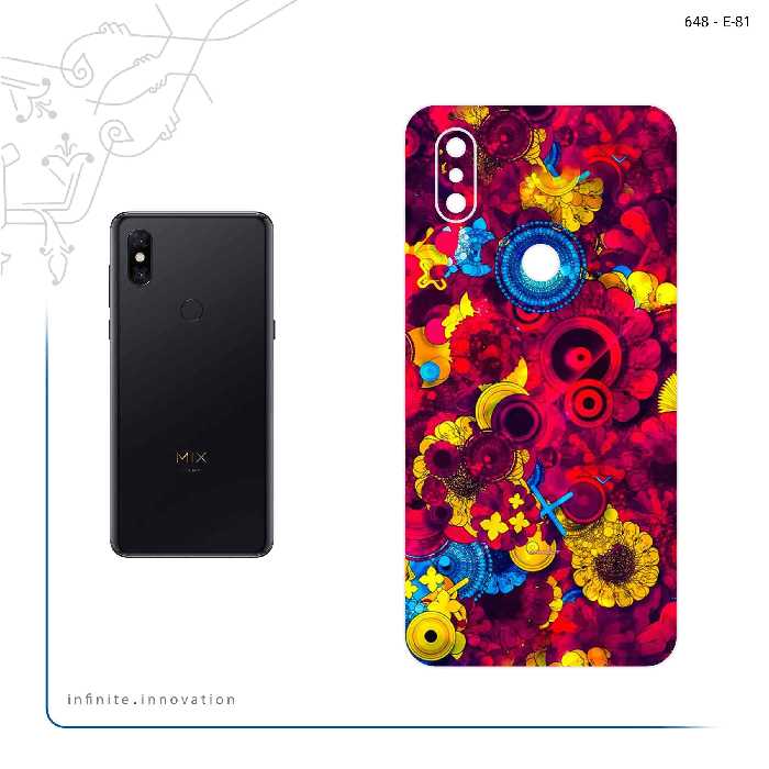 برچسب پوششی ماهوت مدل Vector Flower Garden Digital Art مناسب برای گوشی موبایل شیائومی Mi Mix 3