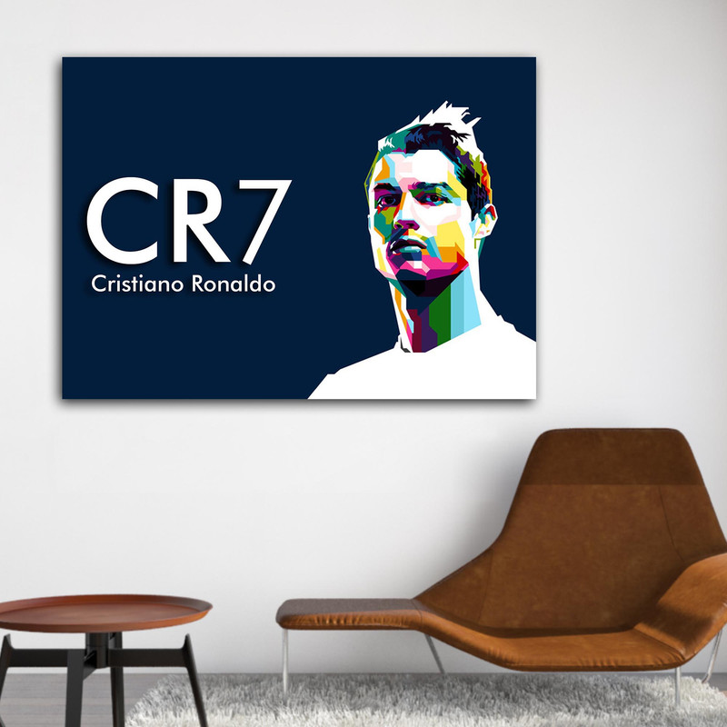 تابلو شاسی طرح کریستیانو رونالدو Football 0517 | دنیای قاب