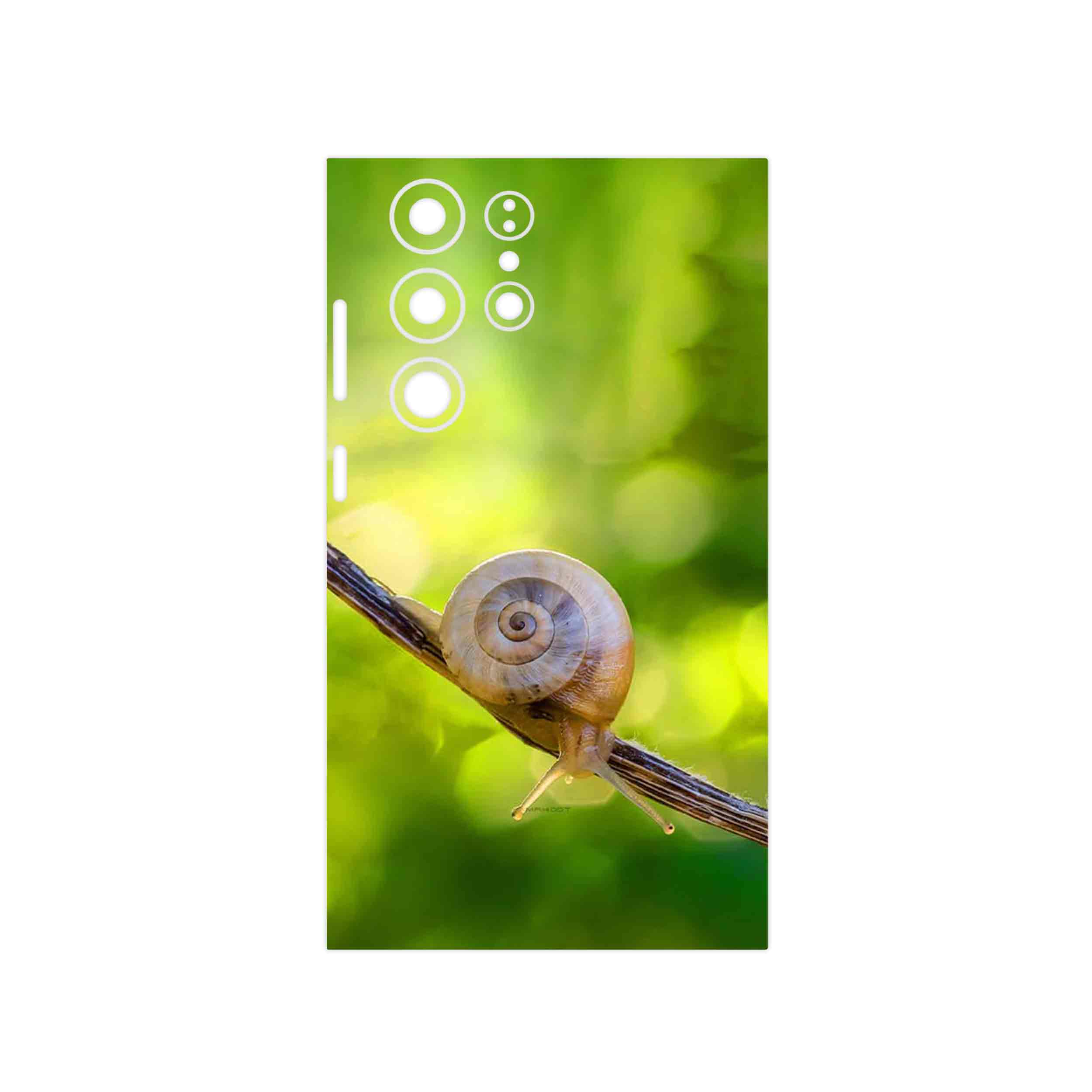 برچسب پوششی ماهوت مدل Snail مناسب برای گوشی موبایل سامسونگ Galaxy S23 Ultra