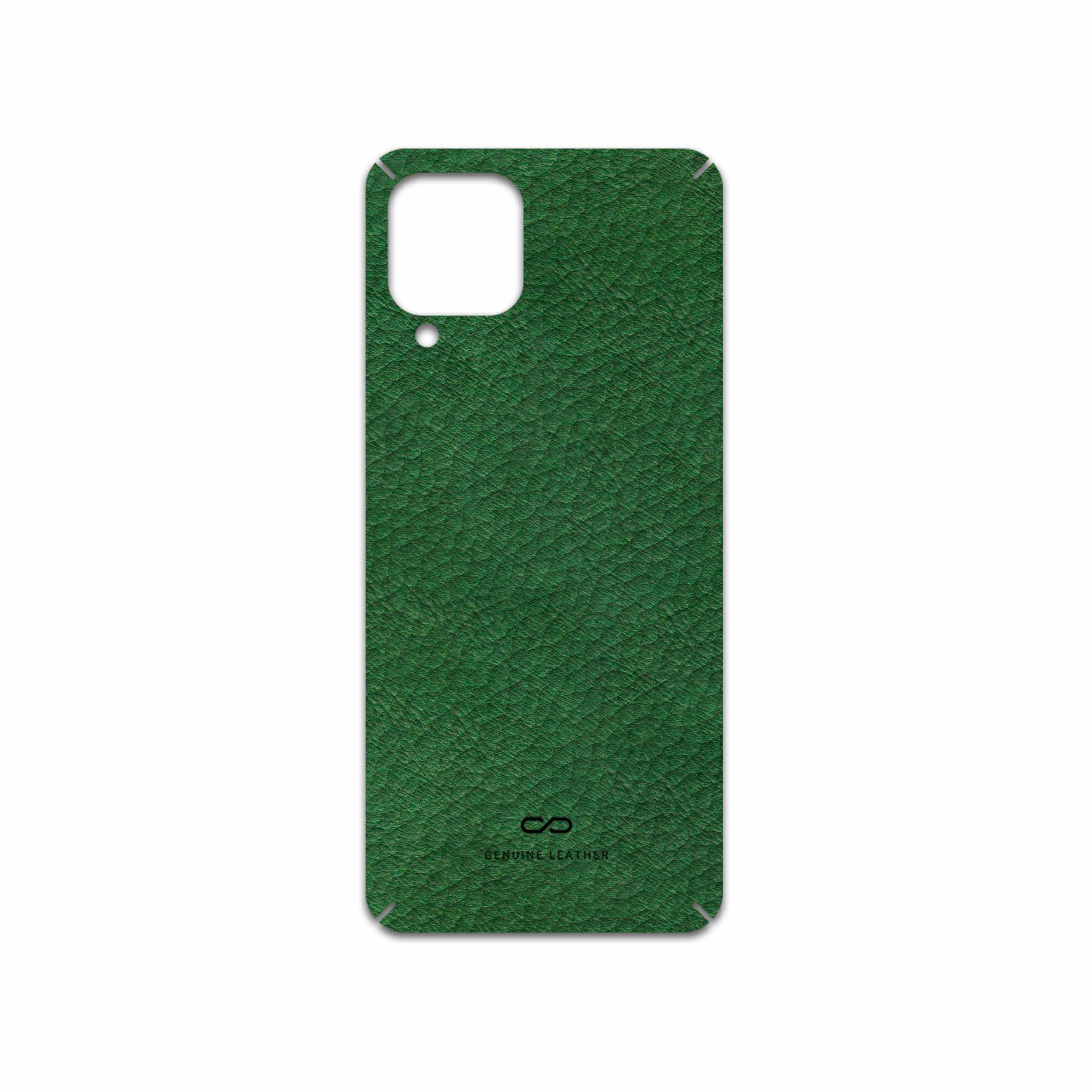 برچسب پوششی ماهوت مدل Green-Leather مناسب برای گوشی موبایل سامسونگ Galaxy A22 4G