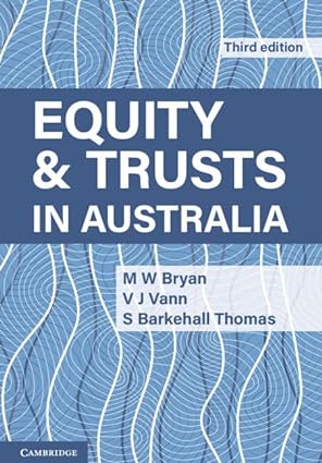 خرید و دانلود نسخه کامل کتاب Equity and Trusts in Australia (3rd Edition) - Hq Pdf