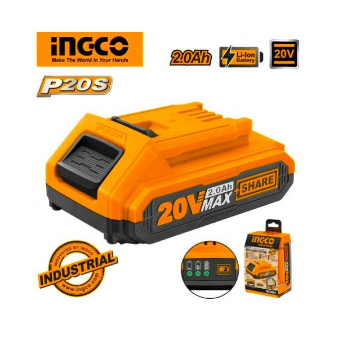باطری شارژی 20 ولت 2AH اینکو کد FBLI20011