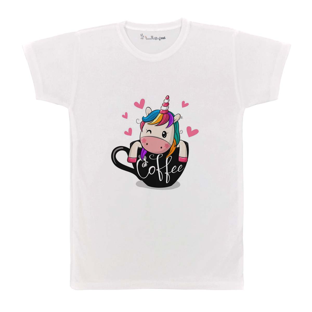 تی شرت بچگانه پرمانه طرح یونیکورن کد pmt.3356