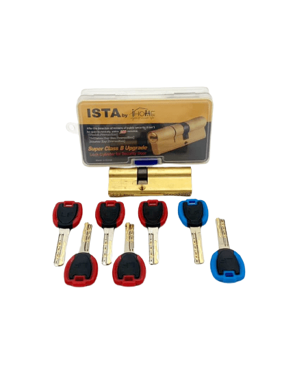 مغزی و سیلندر قفل درب ضد سرقت 8 سانت کنار