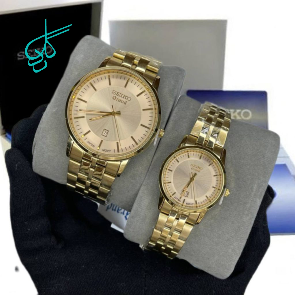 خرید ست ساعت سیکو مدل گرند کیفیت عالی موتور ژاپن رنگ ثابت کد 2116344 - ردگل
