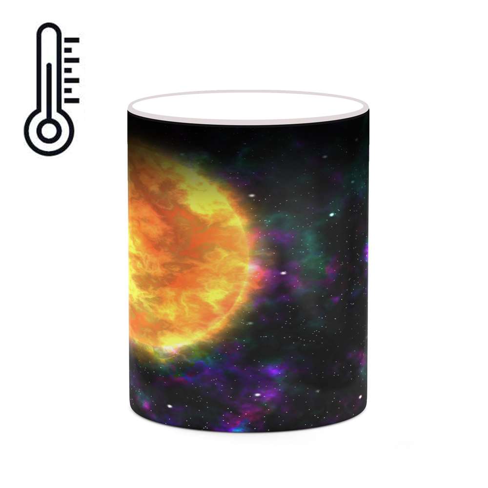 ماگ حرارتی کاکتی طرح فضا و کهکشان مدل mgh20253