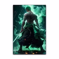 تابلو شاسی گوفی مدل زورو انیمه وان پیس  طرح One Piece Zoro کد GRN42 | دنیای قاب