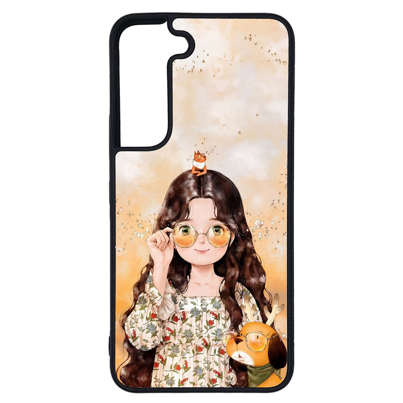 کاور طرح دختر کد G-214 مناسب برای گوشی موبایل سامسونگ Galaxy S22 | دیجی قاب دونی