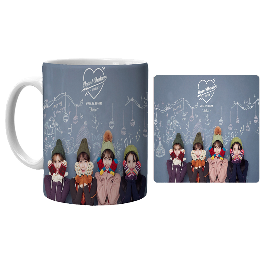 ماگ مدل توایس کد xc2 همراه با زیرلیوانی