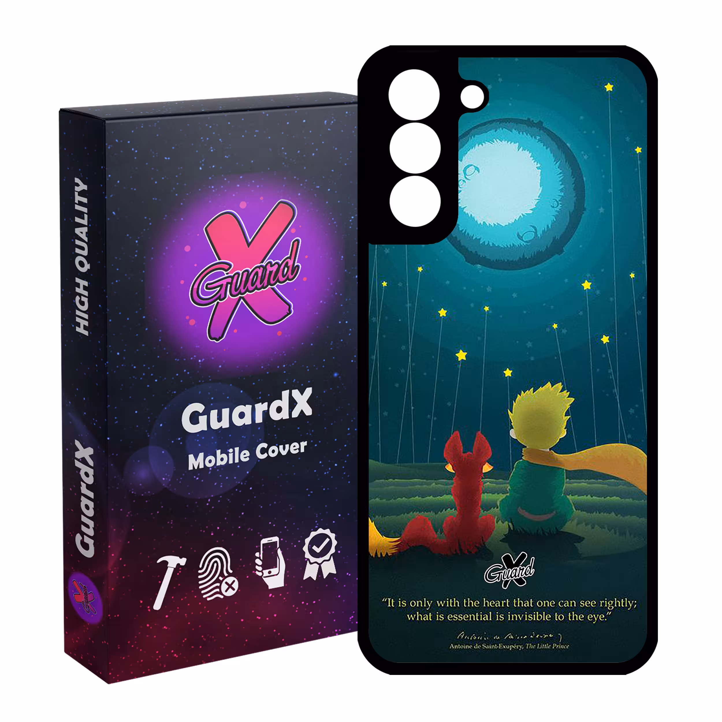کاور گارد ایکس طرح Little Prince مدل Glass10053 مناسب برای گوشی موبایل سامسونگ Galaxy S21 FE