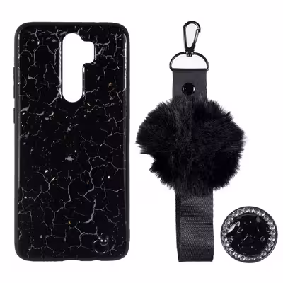 کاور مدل پام پام کد MS مناسب برای گوشی موبایل شیائومی Redmi Note 8 Pro به همراه بند و پایه نگهدارنده