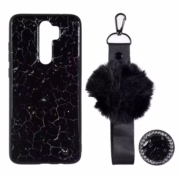 کاور مدل پام پام کد MS مناسب برای گوشی موبایل شیائومی Redmi Note 8 Pro به همراه بند و پایه نگهدارنده