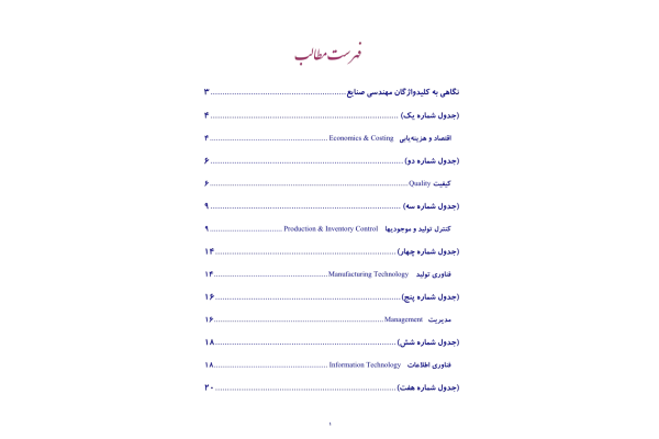 جزوه: دیکشنری مهندسی صنایع - کتابخانه مجازی واتیکان