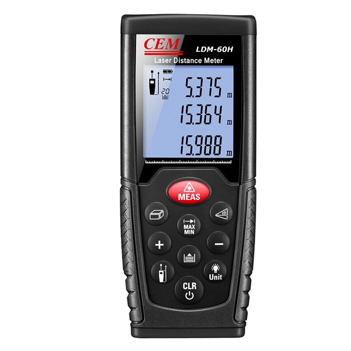 فاصله سنج لیزری 60 متری سم مدل CEM LDM-60H