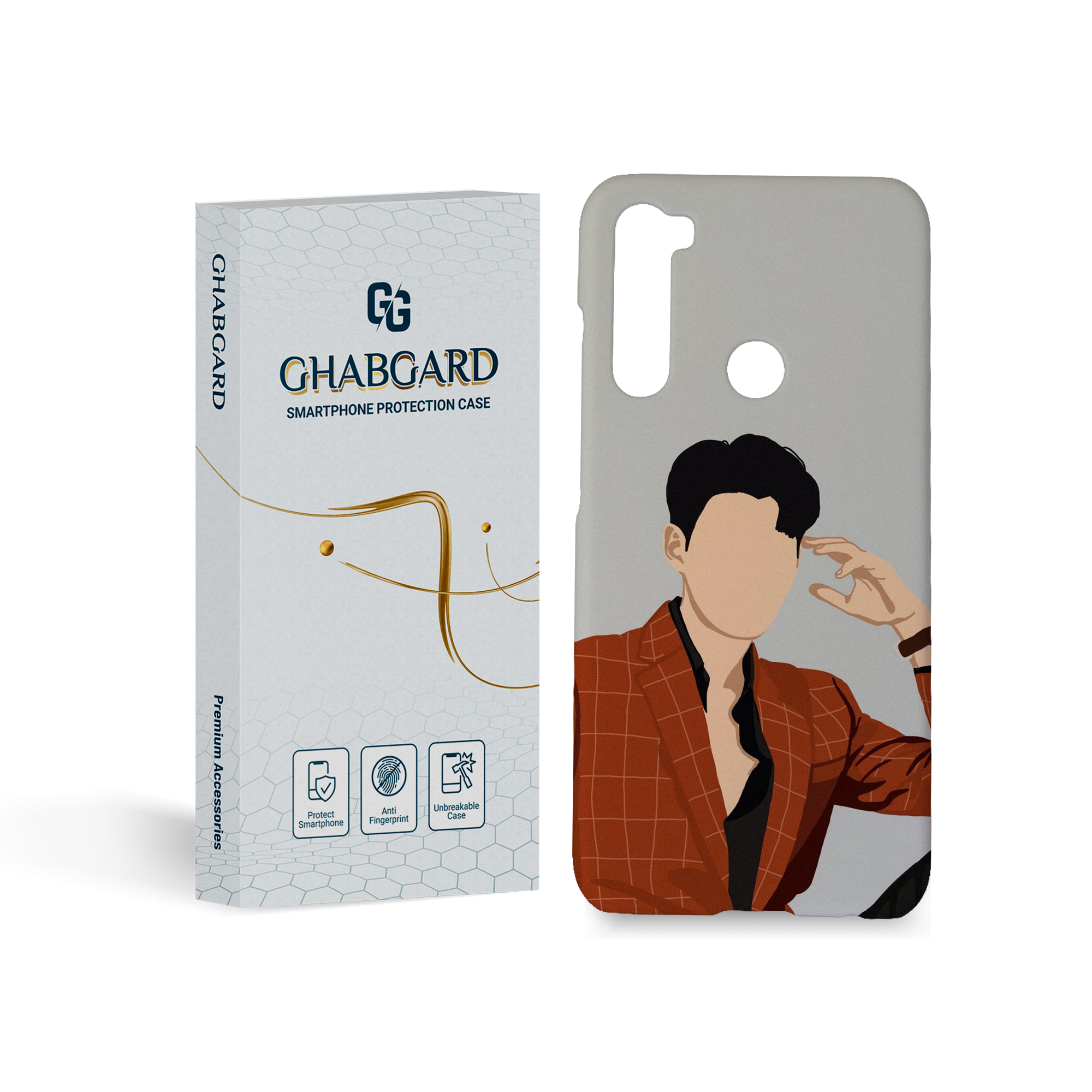  کاور قاب گارد مدل پسرانه مناسب برای گوشی موبایل شیائومی Mi note 8