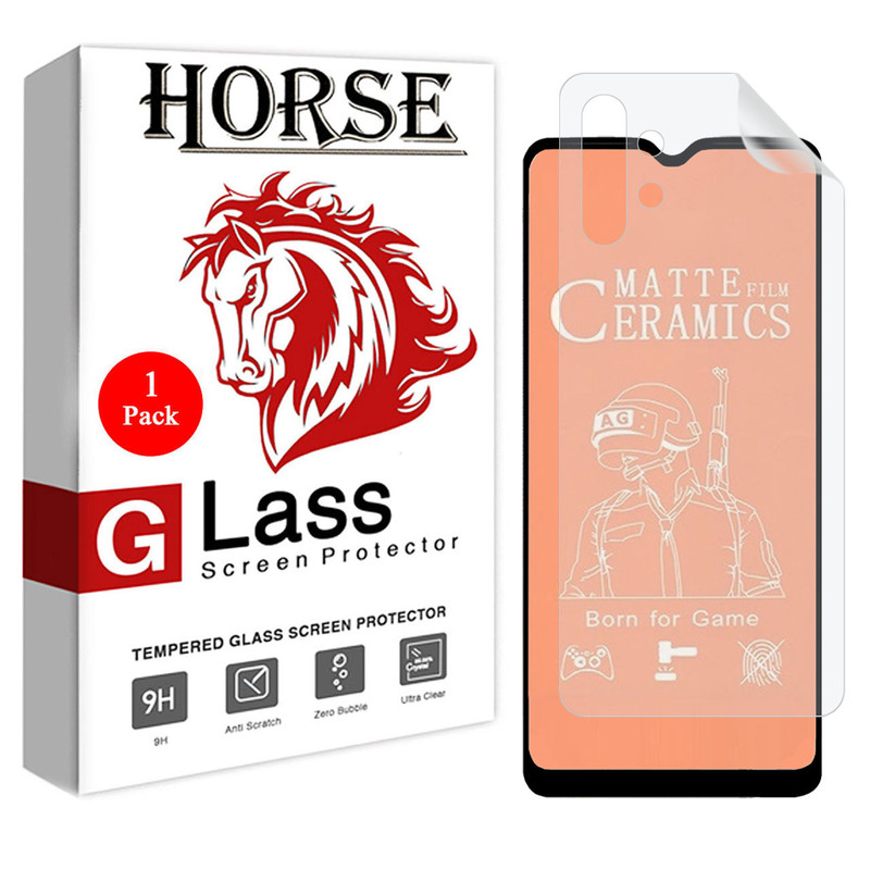 محافظ صفحه نمایش مات هورس مدل 2CMN مناسب برای گوشی موبایل سامسونگ  Galaxy M32 5G به همراه محافظ پشت گوشی | کالا برتری