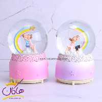 گوی موزیکال پمپی عاشقانه رنگین کمان | کد 40