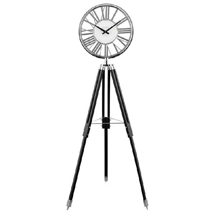 ساعت ايستاده فلزی مدرن سه پايه لوتوس کد محصول: MFC-9121-SILVER-RIVOLI