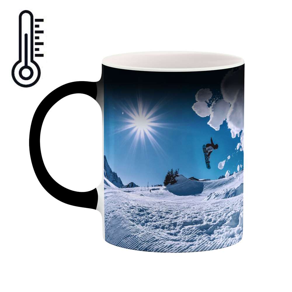 ماگ حرارتی طرح اسکی روی یخ  مدل mgph14945