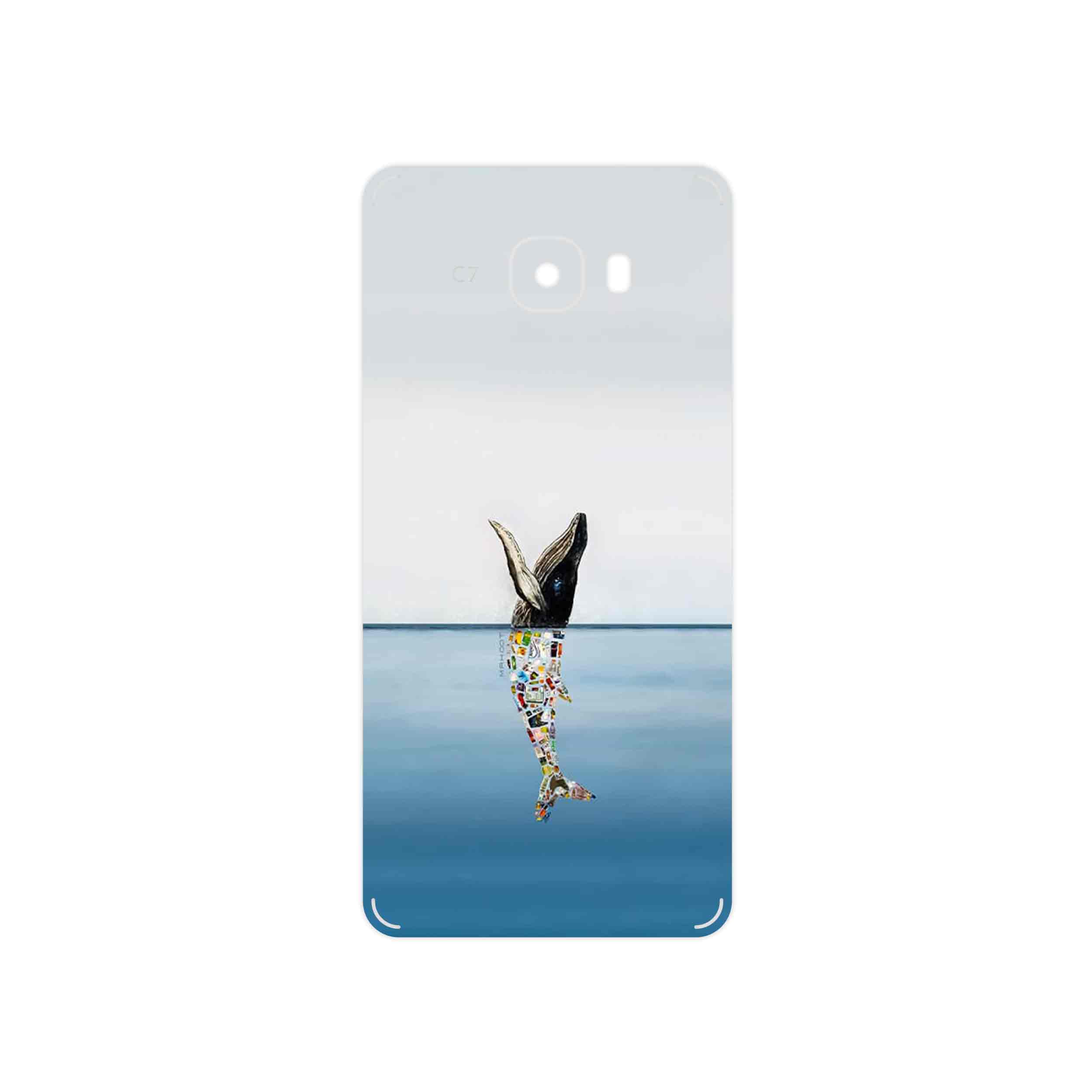 برچسب پوششی ماهوت مدل Collage of Sea Trash مناسب برای گوشی موبایل سامسونگ Galaxy C7