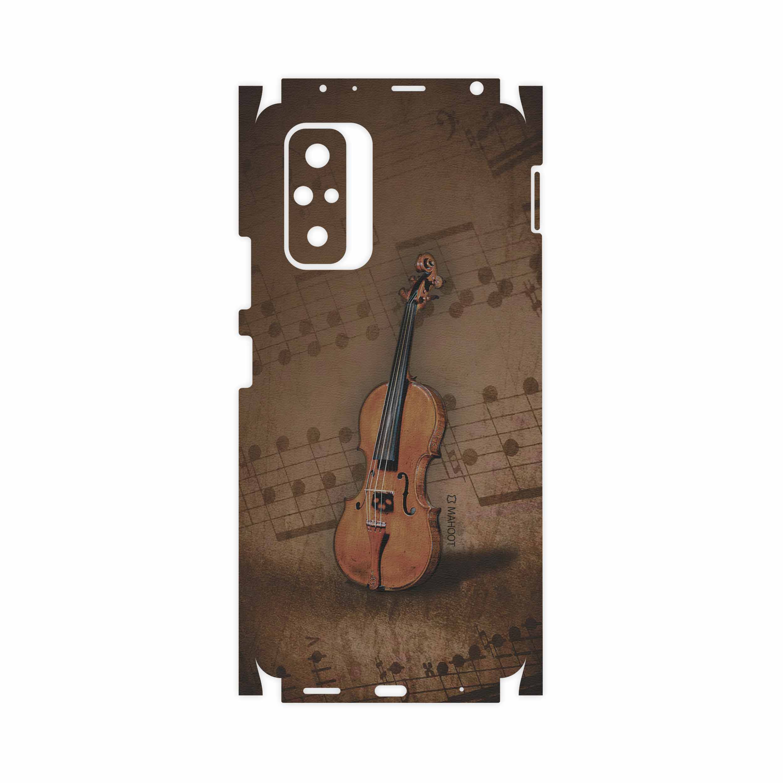 برچسب پوششی ماهوت مدل Violin-Instrument-FullSkin مناسب برای گوشی موبایل شیائومی Redmi Note 10 Pro