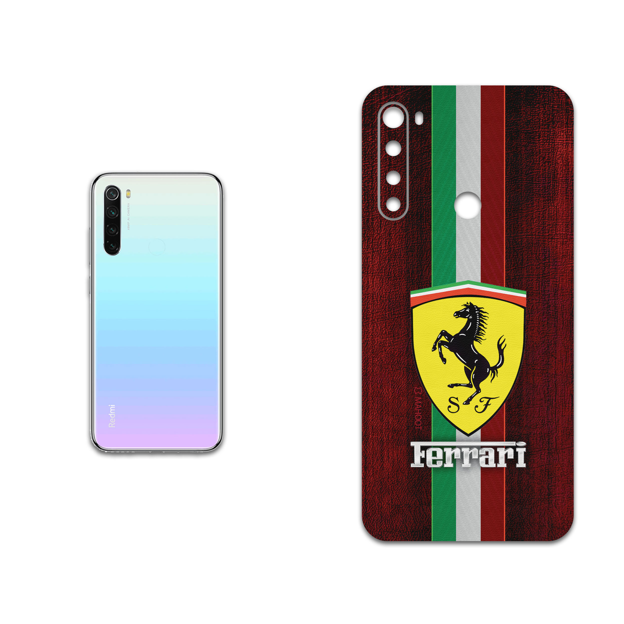 برچسب پوششی ماهوت مدل Ferrari مناسب برای گوشی موبایل شیائومی Redmi Note 8