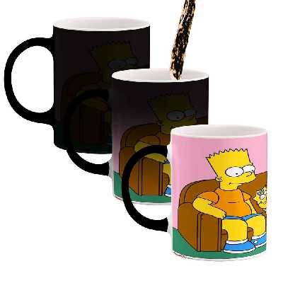 ماگ حرارتی کاکتی طرح کارتون سیمپسون مدل mgh23754