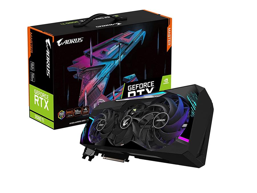 کارت گرافیک  گیگابایت مدل AORUS GeForce RTX™ 3080 Ti MASTER 12G حافظه 12 گیگابایت