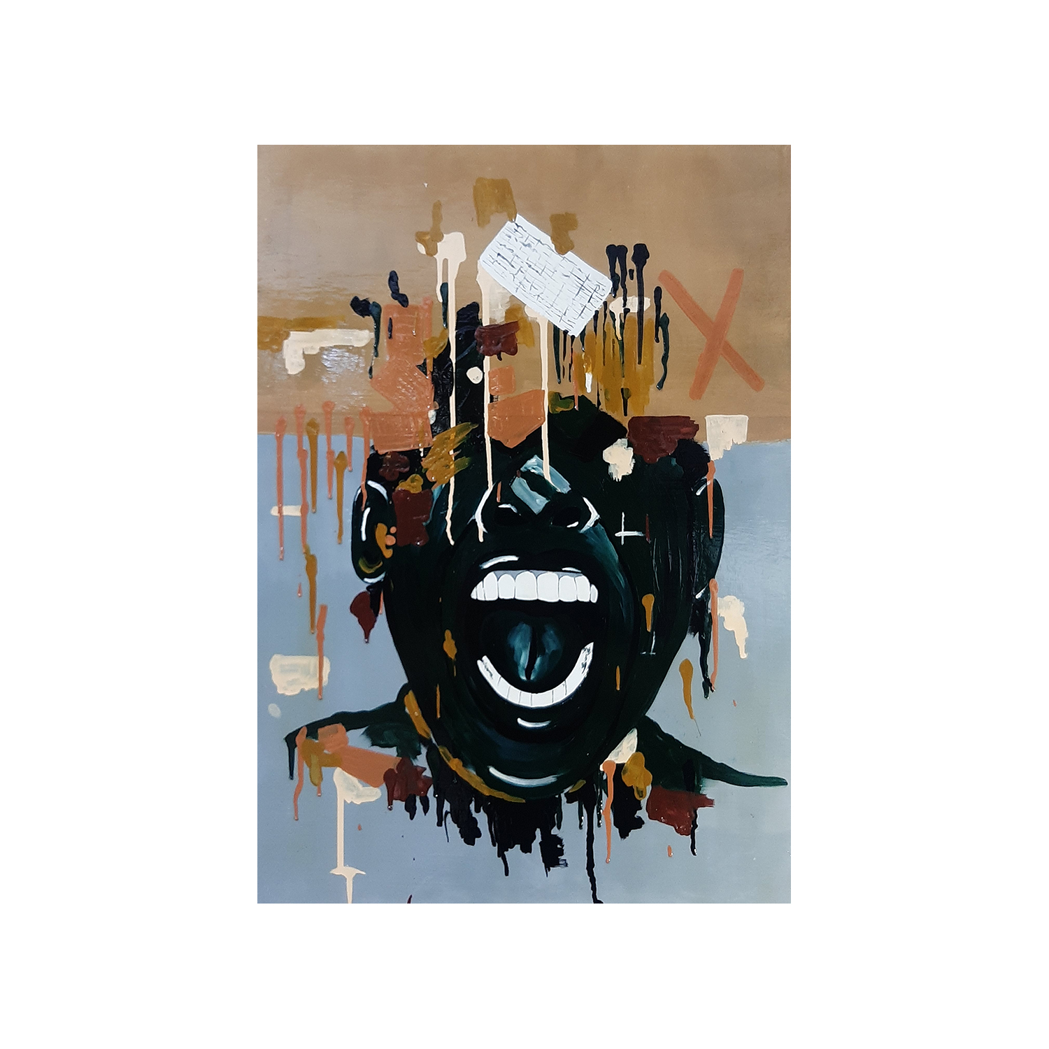 تابلو نقاشی اکرولیک طرح فریاد