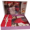 سرویس ملحفه کاتن باکس مدل Lovebox دو نفره 4 تکه