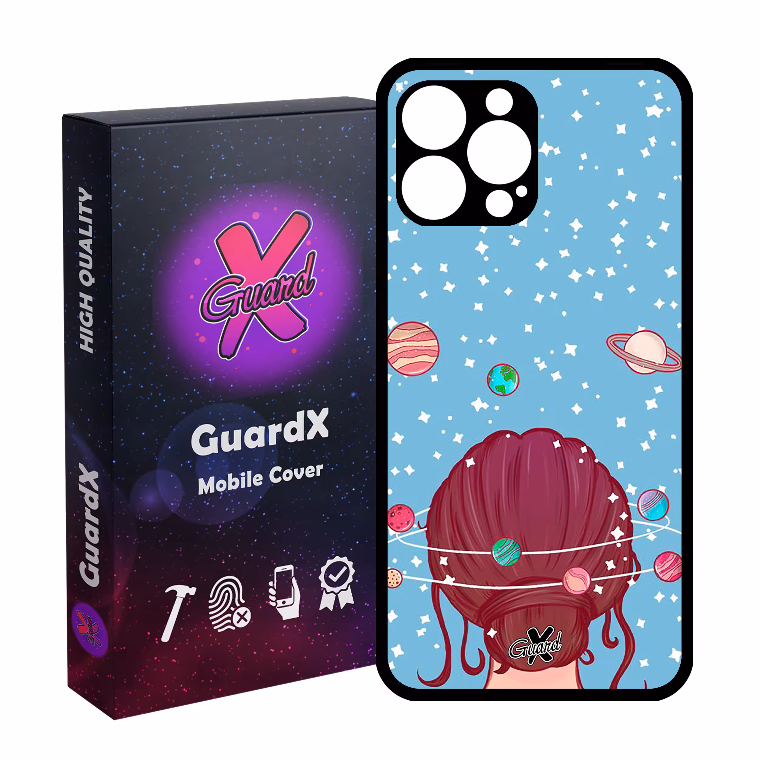 کاور گارد ایکس طرح Girl مدل Glass10211 مناسب برای گوشی موبایل اپل iPhone 13 Pro Max