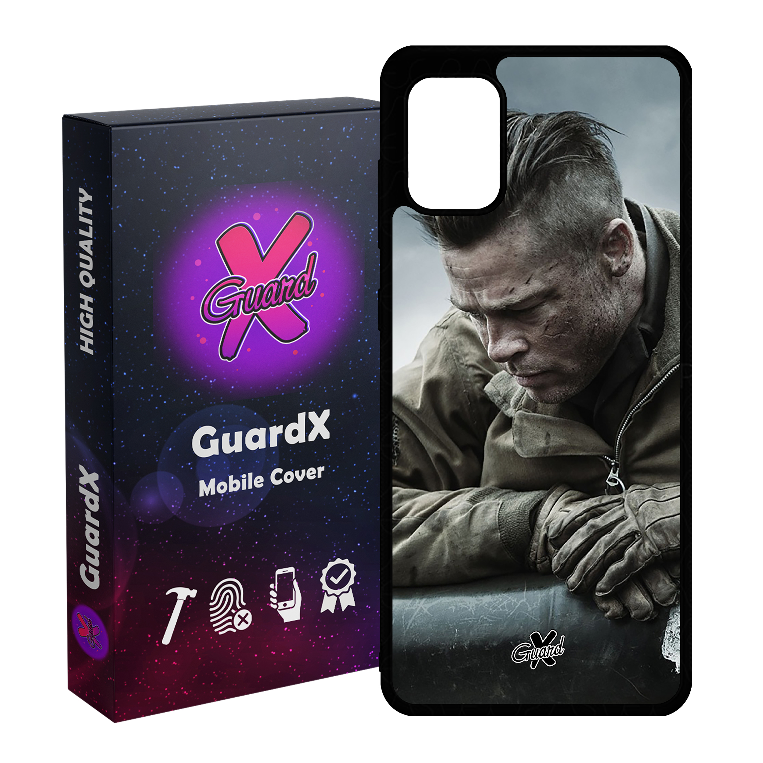کاور گارد ایکس طرح Brad Pitt مدل Glass10134 مناسب برای گوشی موبایل سامسونگ Galaxy A71