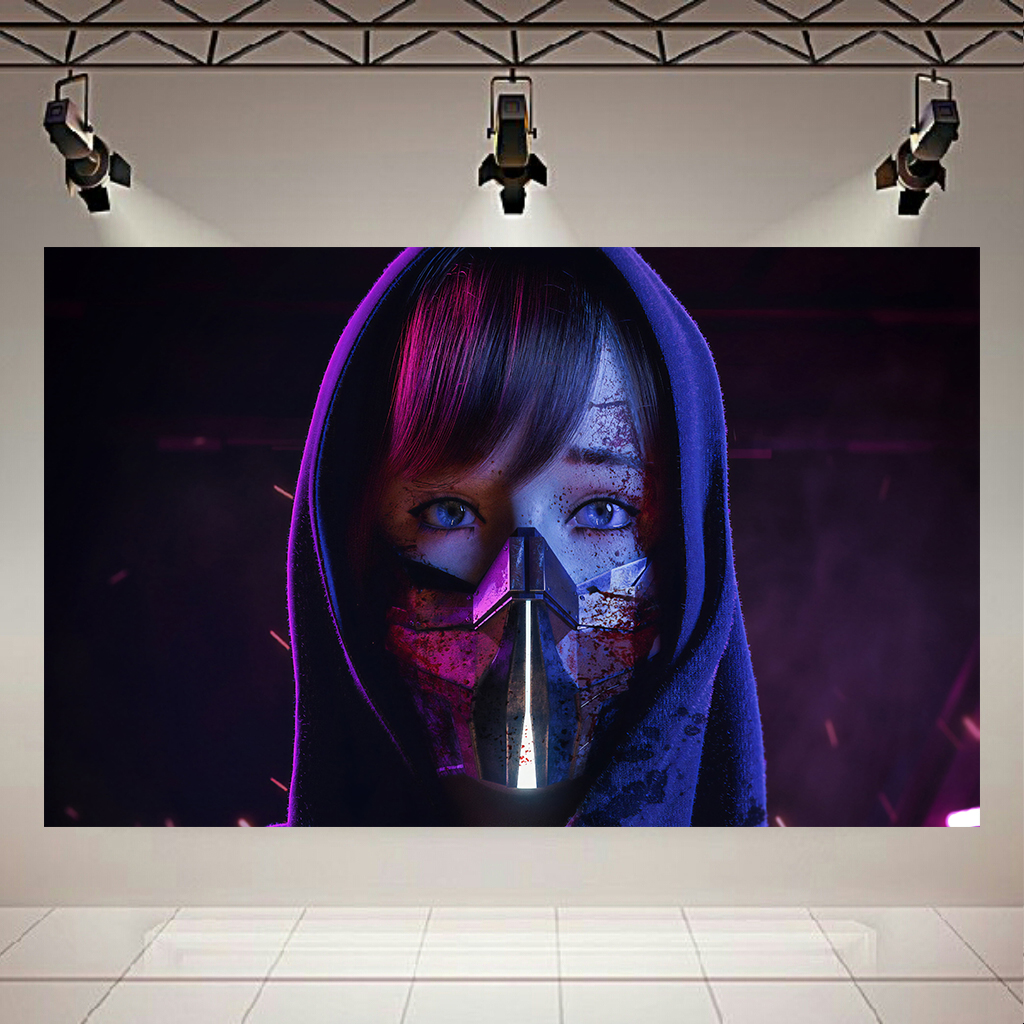 تابلو بوم طرح Game مدل دختر زخمی کد AR1560