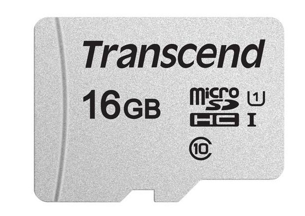 کارت حافظه microSDHC ترنسند مدل 300S کلاس 10 استاندارد UHS-I U1 سرعت 95MBps ظرفیت 16 گیگابایت