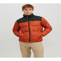 کاپشن قرمز مردانه Jack Jones Jjetoby Puffer Collar Sn کت Claret 12235860 18 Jack &amp; Jones