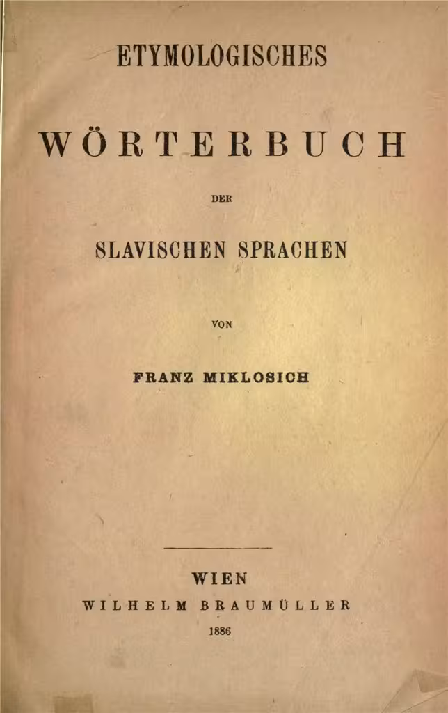 خرید و دانلود نسخه کامل کتاب Etymologisches Wörterbuch der slawischen Sprachen