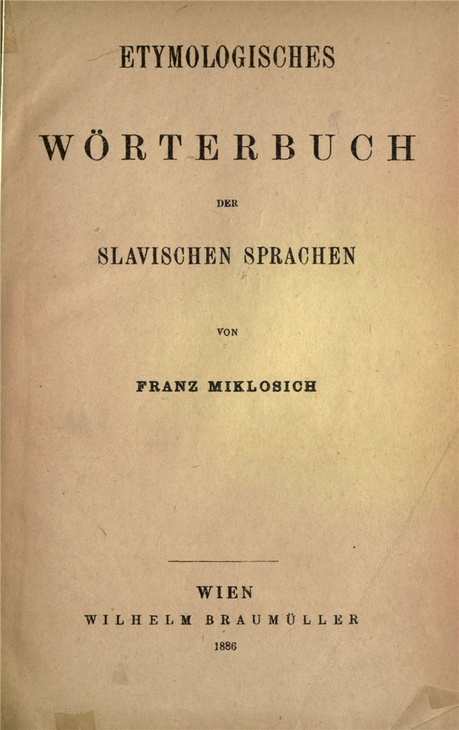 خرید و دانلود نسخه کامل کتاب Etymologisches Wörterbuch der slawischen Sprachen