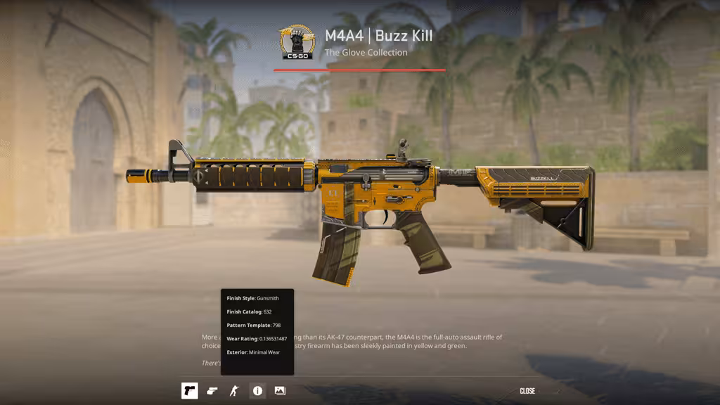 M4A4 | Buzz Kill [MW] (Minimal Wear)