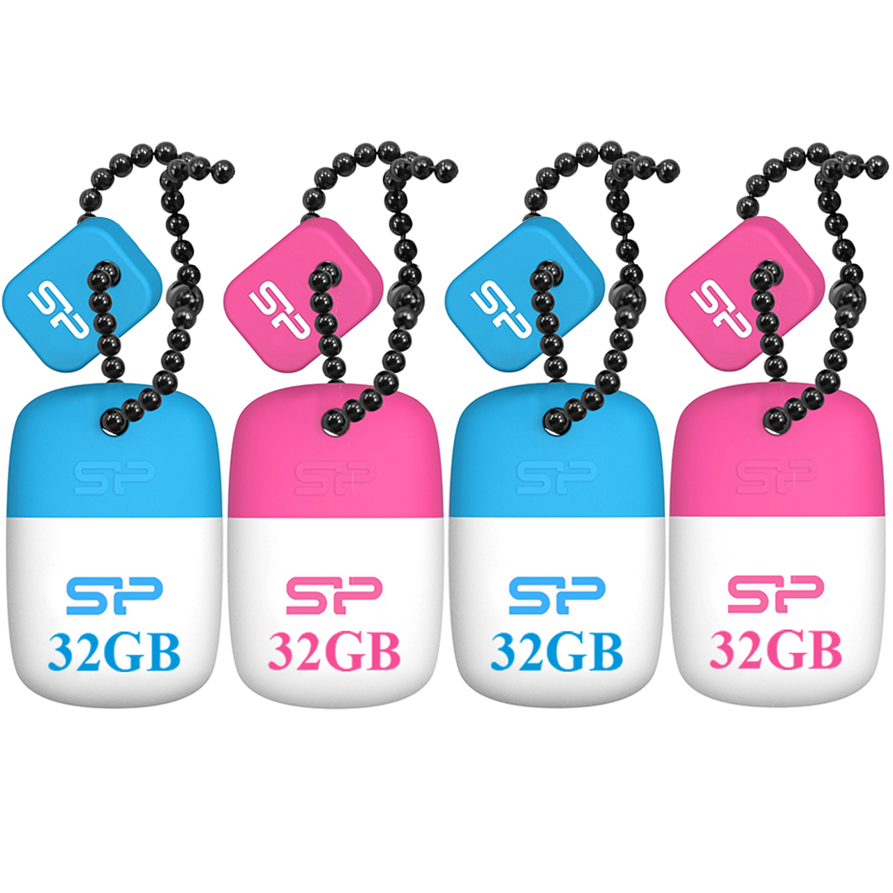 فلش مموری سیلیکون پاور مدل Touch T07 ظرفیت 32 گیگابایت مجموعه 4 عددی